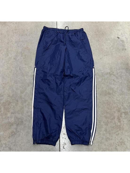 adidas Other - vintage adidas navy and white relaxed baggy fit track pants size large